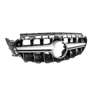 Передняя решетка в стиле E63 AMG Silver (для Avantgarde/AMG-Line/E43 AMG/E53 AMG 2016-2019) фото 3