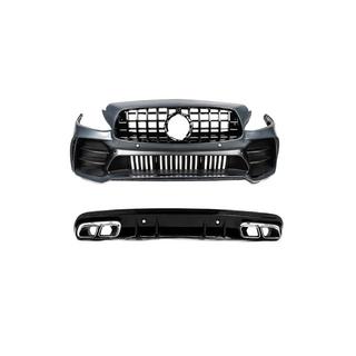 Комплект обвеса с задним диффузором (дизайн Black Mamba C63GT) Mercedes C-сlass W205 2014-2021 гг. фото 3