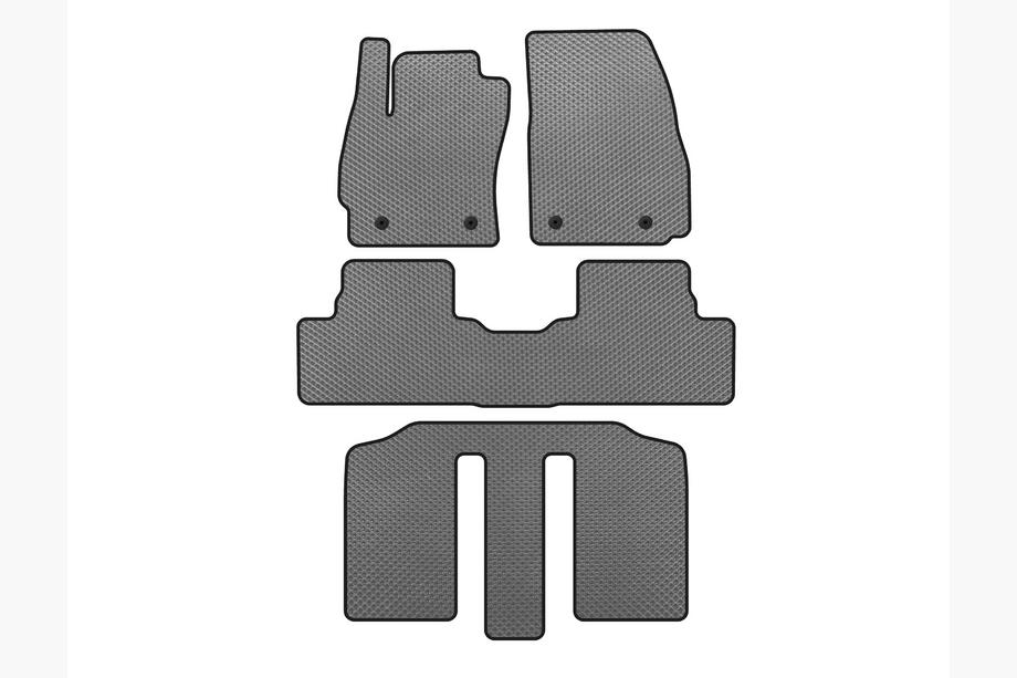 Mazda 5 2010-2018 гг. Коврики EVA (3 ряда, Серые) Image