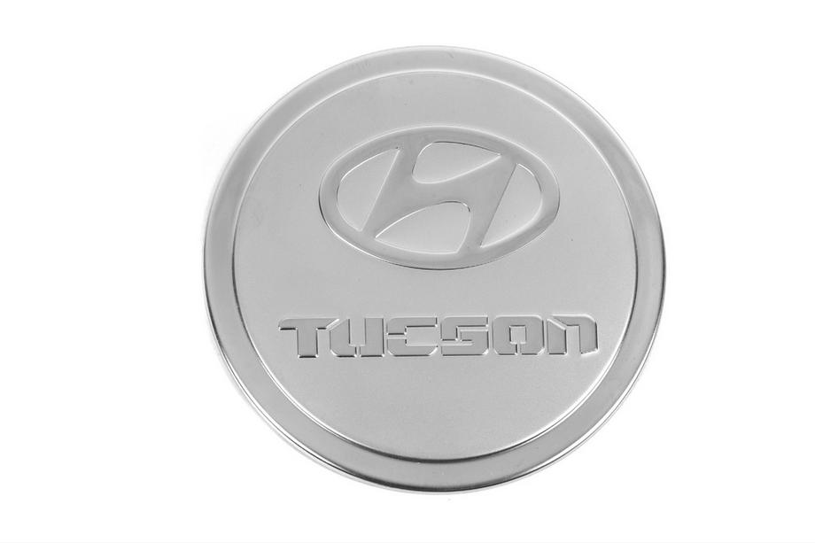 Hyundai Tucson JM 2004- гг. Накладка на Бак Нержавеющая Сталь Image