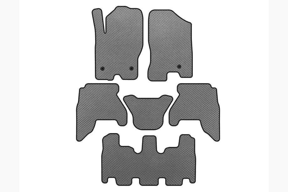 Nissan Pathfinder R51 2005-2014 гг. Коврики EVA (3 ряда, Серый, 2010-2014) Фото 1