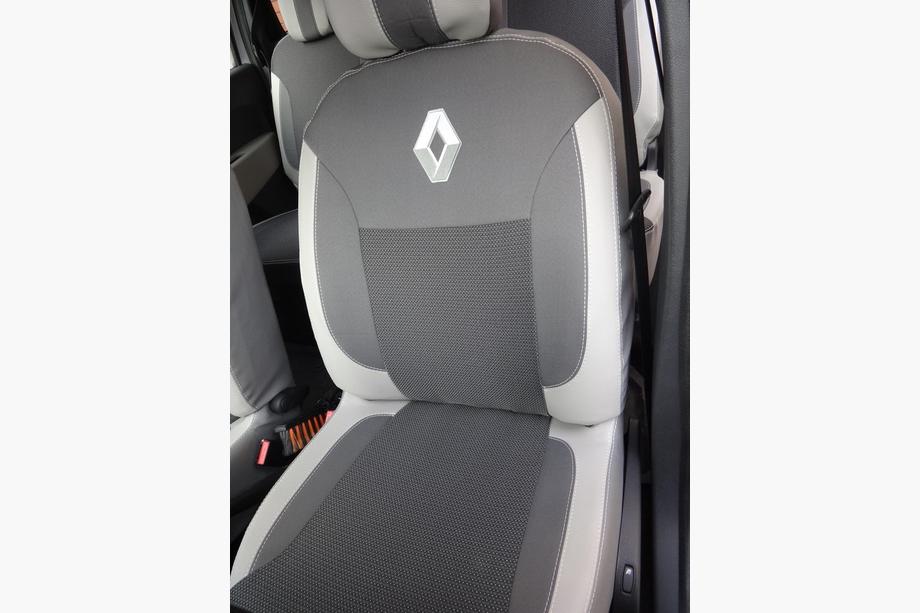 Renault Lodgy 2013-2022 гг. Авточехлы (Эко-кожа↗Ткань, Premium) Фото 10
