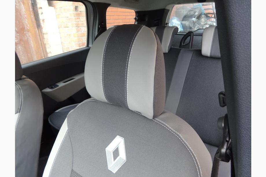 Renault Lodgy 2013-2022 гг. Авточехлы (Эко-кожа↗Ткань, Premium) Фото 11