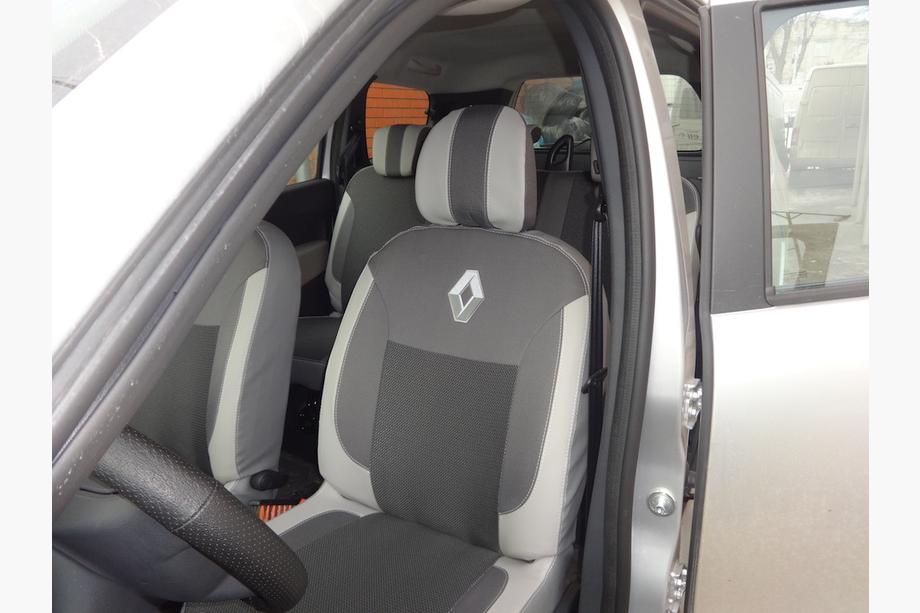 Renault Lodgy 2013-2022 гг. Авточехлы (Эко-кожа↗Ткань, Premium) Фото 13