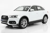 Audi Q3 2011-2019 гг. Боковые Подножки Allmond Black (2 шт., Алюминий) фото 1
