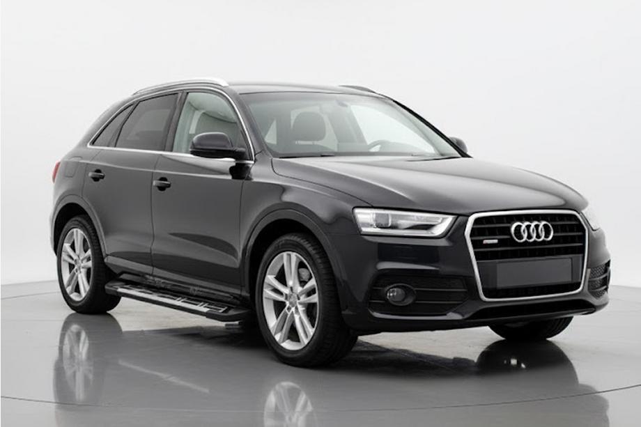 Audi Q3 2011-2019 гг. Боковые Подножки Sunrise (2 шт., Алюминий) Image