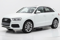 Audi Q3 2011-2019 гг. Боковые Подножки Line (2 шт., Алюминий) фото 1