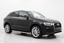 Audi Q3 2011-2019 гг. Боковые Подножки Tayga (2 шт., Алюминий) фото 1