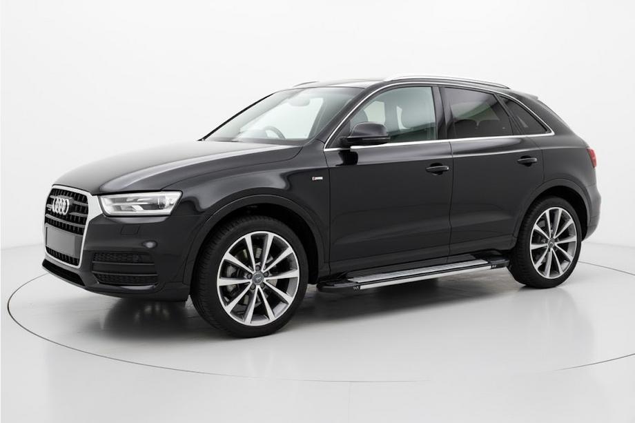 Audi Q3 2011-2019 гг. Боковые Подножки Rainbow (2 шт., Алюминий) Image