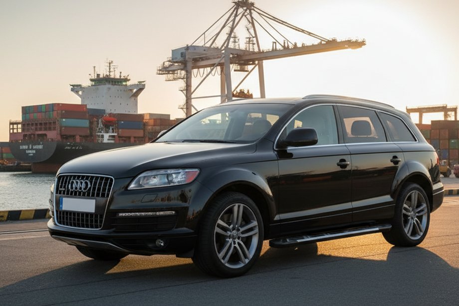 Audi Q7 2005-2015 гг. Боковые Подножки Sunrise (2 шт., Алюминий) Image