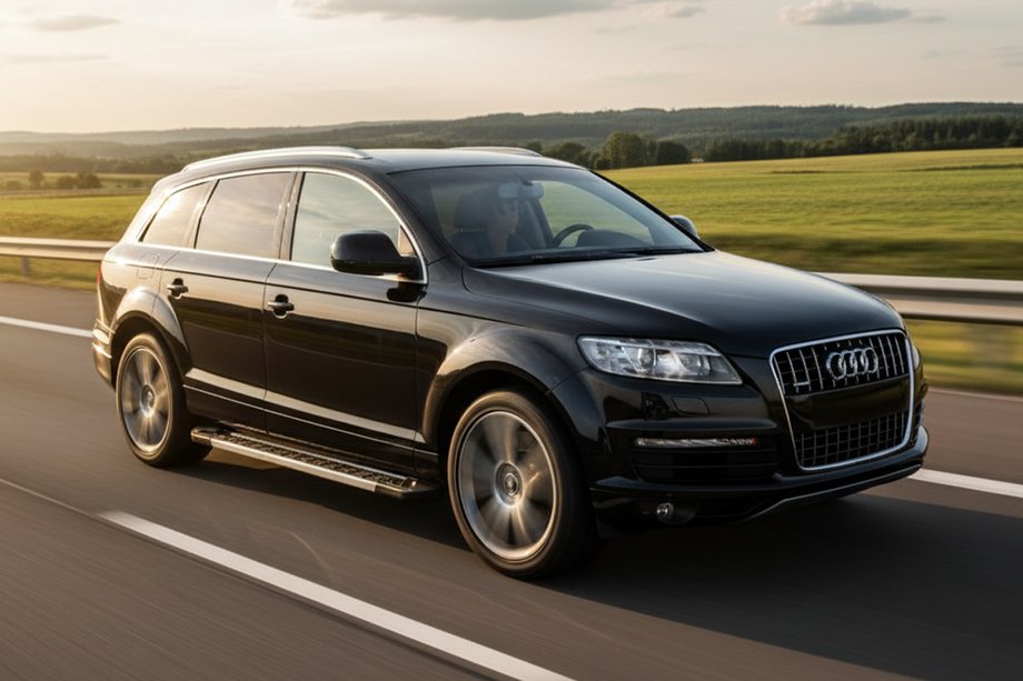 Audi Q7 2005-2015 гг. Боковые пороги RedLine V1 (2 шт., алюминий) Image