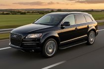 Audi Q7 2005-2015 гг. Боковые пороги Bosphorus Black (2 шт., алюминий) фото 1