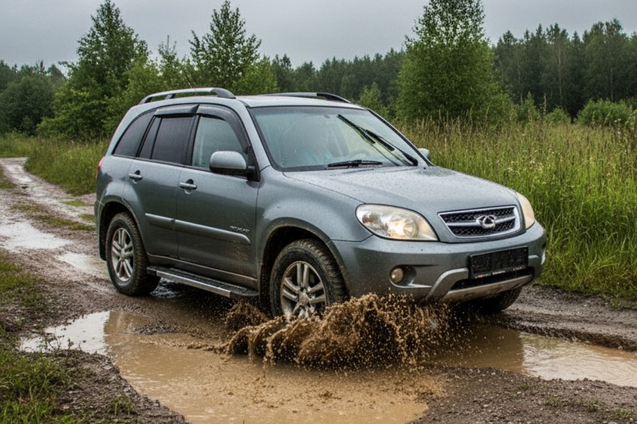 Chery Tiggo 1 2005-2016 гг. Боковые пороги RedLine V1 (2 шт., алюминий) Image