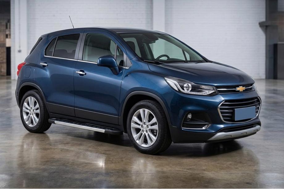 Chevrolet Trax 2012-2023 гг. Боковые пороги RedLine V1 (2 шт., алюминий) Image