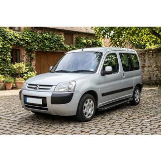 Боковые Подножки Allmond Black (2 шт., Алюминий) Citroen Berlingo 1996-2008 гг. фото 1