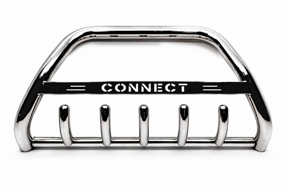 Ford Connect 2002–2006 гг. Кенгурятник WT004 (нержавейка) 51 мм Фото 2