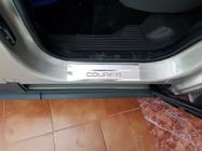 Ford Courier 2014-2023 гг. Накладки на пороги OmsaLine (4 шт, нержавейка) фото 3