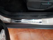 Ford Courier 2014-2023 гг. Накладки на пороги OmsaLine (4 шт, нержавейка) фото 4