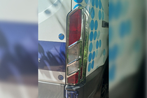 Ford Transit 2014- гг. Хром Накладки на Задние Фонари (2 шт, пластик) фото 2
