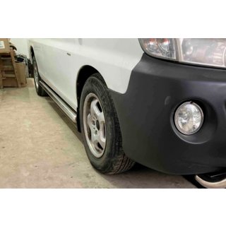 Боковые трубы BB002 (2 шт., нержавейка) Hyundai H200, H1, Starex 1998-2007 гг. фото 3