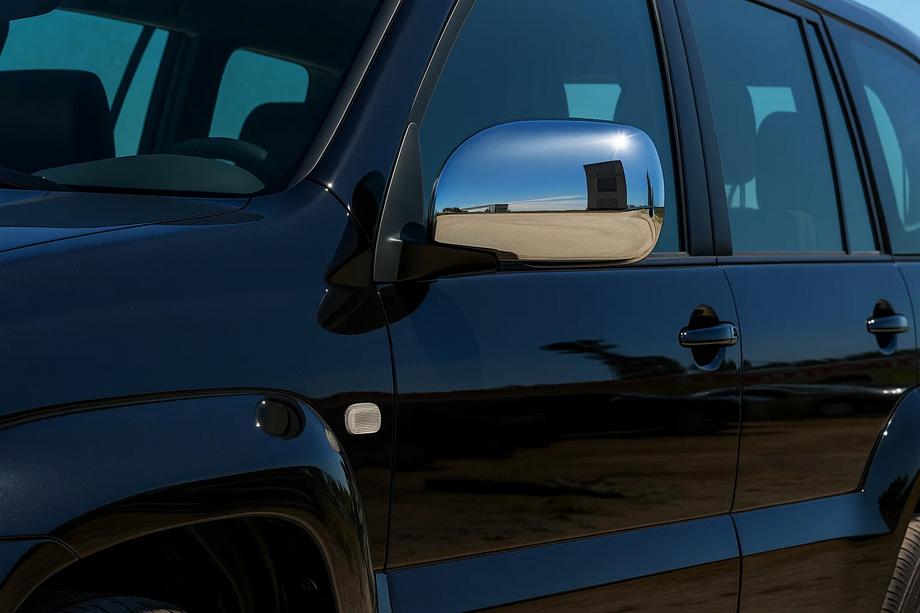 Lexus GX470 2002-2009 гг. Накладки на Зеркала (2 шт, Нержавейка) Image