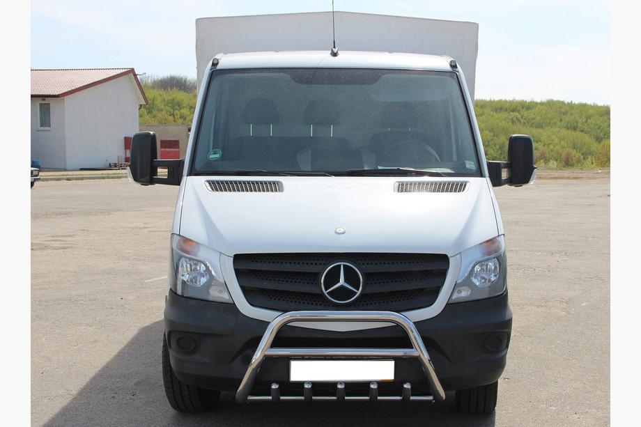 Mercedes Sprinter W906 2006–2018 гг. Кенгурятник WT003 (нержавейка) 60мм, с надписью Фото 8
