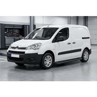 Боковые Подножки Allmond Black (2 шт., Алюминий) Citroen Berlingo 2008-2018 гг. фото 1