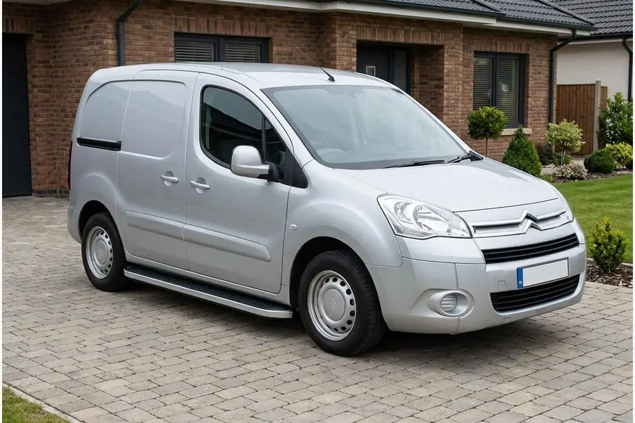 Citroen Berlingo 2008-2018 гг. Боковые Подножки Tayga Grey (2 шт., Алюминий) Image