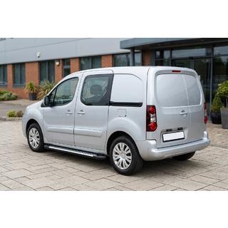 Боковые Подножки Line (2 шт., Алюминий) Citroen Berlingo 2008-2018 гг. фото 1
