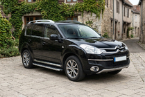 Citroen C-Crosser 2007-2013 гг. Боковые Подножки Fullmond (2 шт., Алюминий) фото 1