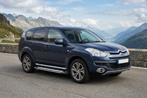 Citroen C-Crosser 2007-2013 гг. Боковые Подножки Rainbow (2 шт., Алюминий) фото 1