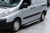 Citroen Jumpy 2007–2017 гг. Боковые Подножки Sunrise (2 шт., Алюминий) фото 1
