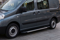 Citroen Jumpy 2007–2017 гг. Боковые пороги RedLine V1 (2 шт., алюминий) фото 1