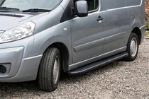 Citroen Jumpy 2007–2017 гг. Боковые пороги Bosphorus Black (2 шт., алюминий) фото 1