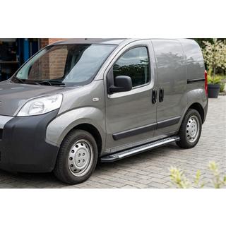 Боковые Подножки Line (2 шт., Алюминий) Citroen Nemo 2007-2017 гг. фото 1
