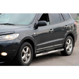 Боковые трубы B3 (2 шт., Нержавейка) Hyundai Santa Fe 2 2006-2012 гг.