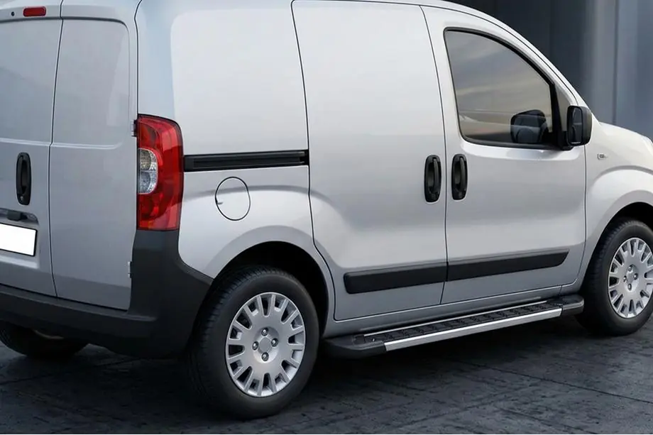 Peugeot Bipper 2008-2017 гг. Боковые пороги RedLine V1 (2 шт., алюминий) Image