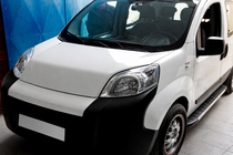 Peugeot Bipper 2008-2017 гг. Боковые Подножки Duru (2 шт., Алюминий) фото 1
