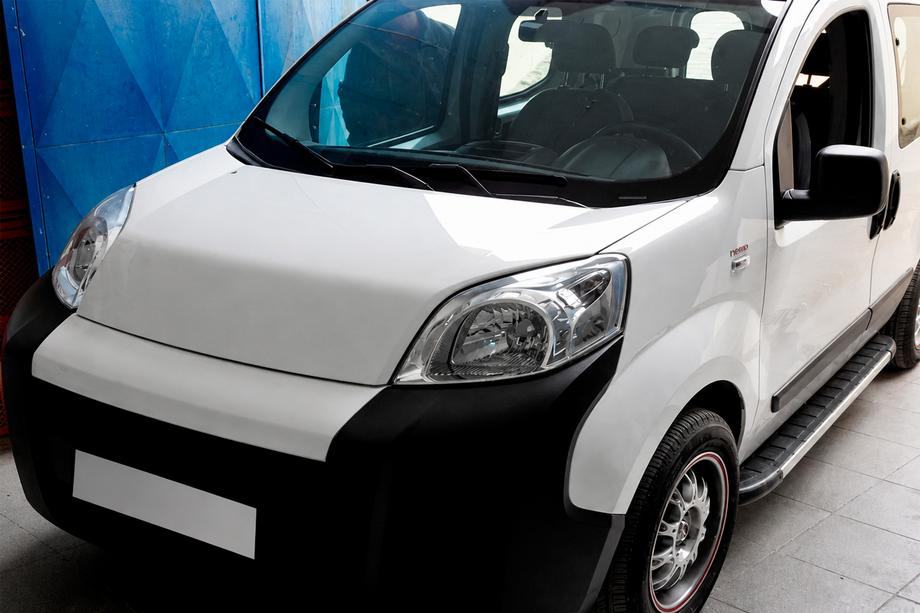 Peugeot Bipper 2008-2017 гг. Боковые Подножки Duru (2 шт., Алюминий) Image