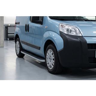 Боковые Подножки Tayga Grey (2 шт., Алюминий) Peugeot Bipper 2008-2017 гг. фото 1