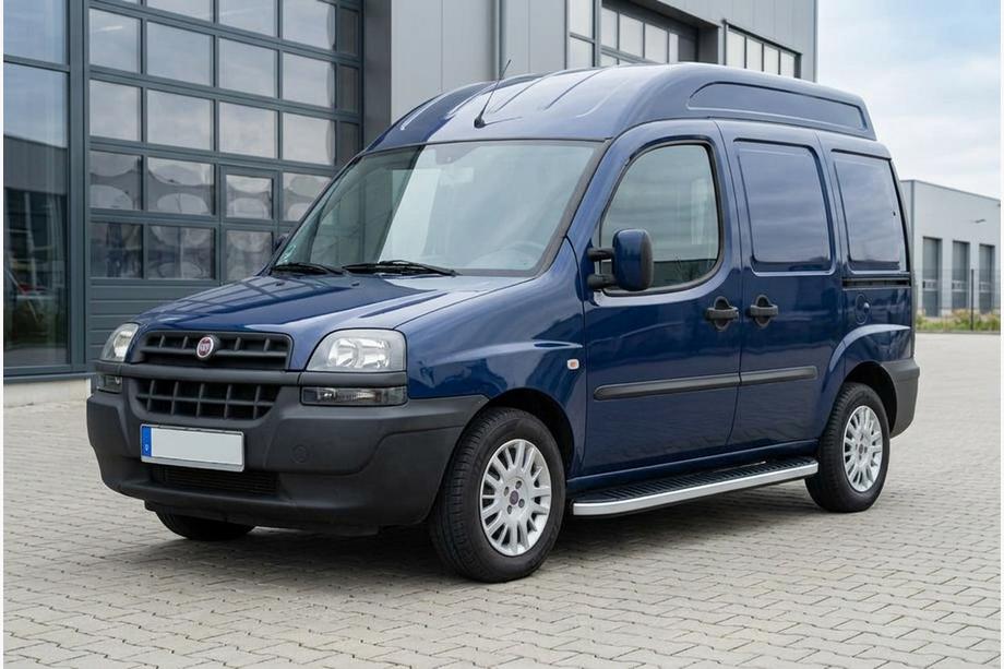 Fiat Doblo I 2001-2005 гг. Боковые Подножки Tayga Grey (2 шт., Алюминий) Image