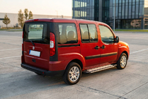 Fiat Doblo I 2005-2010 гг. Боковые Подножки Rainbow (2 шт., Алюминий) фото 1
