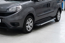 Fiat Doblo II 2010-2022 гг. Боковые пороги RedLine V1 (2 шт., алюминий) фото 1