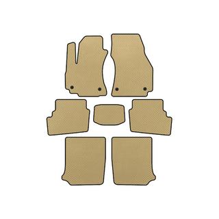 Коврики EVA (3 ряда, 2003-2005, 7-местный, Бежевые) Opel Zafira A 1998-2005 гг.