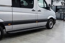 Mercedes Sprinter W906 2006–2018 гг. Боковые пороги Bosphorus Black (2 шт., алюминий) фото 1