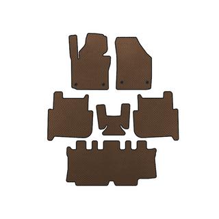 Коврики EVA (3 ряда, 2006-2010, 7-местный, Коричневый) Volkswagen Touran 2003-2010 гг.