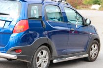 Chery Beat 2009-2015 гг. Боковые трубы (2 шт., нержавейка) фото 2