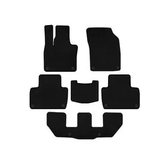 Текстильные коврики Deluxe (3 ряда, Черный) фото 1