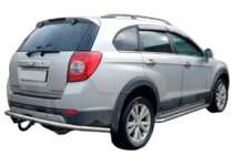 Chevrolet Captiva 2006-2019 гг. Задняя Защита AK005 (Нержавейка) фото 1