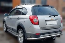 Chevrolet Captiva 2006-2019 гг. Задняя Защита AK005 (Нержавейка) фото 3